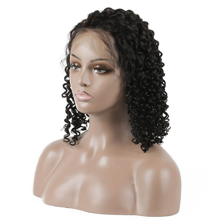 Curly Lace Front Bob Perücken, 100 % Remy-Haar-Perücke zum Verkauf 10-22 Zoll 0