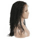Kinky Curly Lace Front Wig, 100% cheveux vierges bouclés perruques 8A pour les femmes 1 small