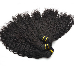 7A Cheveux Vierges Malaisiens Armure Romance Curl Noir Naturel