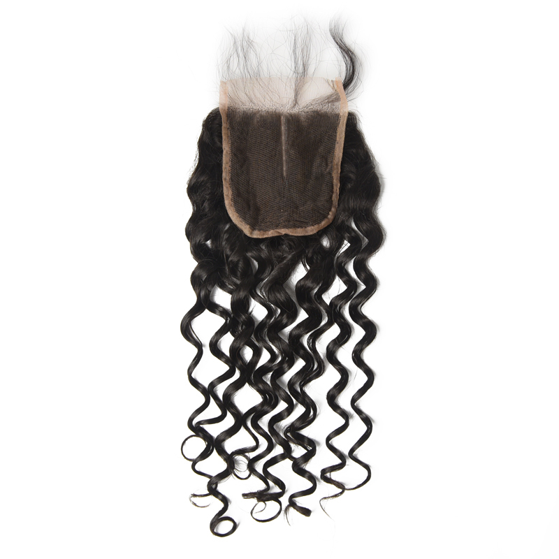 Cheapest Virgin Hair Water Wave Lace Closure, Natural Back 2