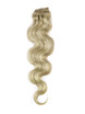 Golden Brown/Blonde(#F12-613) Ultimate Body Wave Clip In Remy Hair Extensions 9 Pieces 2 small