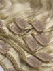 Golden Brown/Blonde(#F12-613) Ultimate Body Wave Clip In Remy Hair Extensions 9 Pieces 3 small