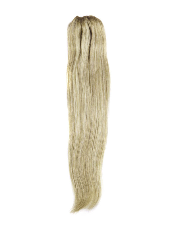 Golden Brown/Blonde(#F12-613) Ultimate Straight Clip In Remy Hair Extensions 9 Pieces 2