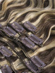 Brown/Blonde(#P4-22) Ultimate Body Wave Clip In Remy Hair Extensions 9 Pieces 3 small