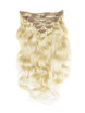 Ash/White Blonde(#P18-613) Ultimate Body Wave Clip In Remy Hair Extensions 9 Pieces 0 small