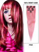 Pink(#Pink) Premium Straight Clip In Hair Extensions 7 Pieces 0 small