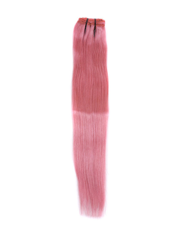 Pink(#Pink) Premium Straight Clip In Hair Extensions 7 Pieces 2