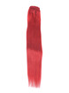 Red(#Red) Deluxe Straight Clip In Human Hair Extensions 7 Pieces 2 small