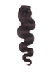 Dark Brown(#2) Deluxe Body Wave Clip In Human Hair Extensions 7 Pieces 1 small