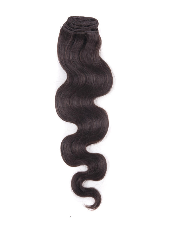 Dark Brown(#2) Ultimate Body Wave Clip In Remy Hair Extensions 9 Pieces 2