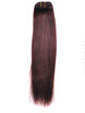 Medium Brown(#4) Deluxe Straight Clip In Human Hair Extensions 7 Pieces 1 small