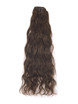 Medium Chestnut Brown(#6) Deluxe Kinky Curl Clip In Human Hair Extensions 7 Pieces 1 small