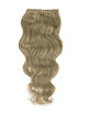 Light Golden Brown(#12) Ultimate Body Wave Clip In Remy Hair Extensions 9 Pieces-np 2 small