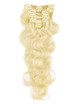 Medium Blonde(#24) Premium Body Wave Clip In Hair Extensions 7 Pieces 0 small