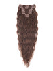 Dark Auburn(#33) Ultimate Kinky Curl Clip In Remy Hair Extensions 9 Pieces-np 0 small