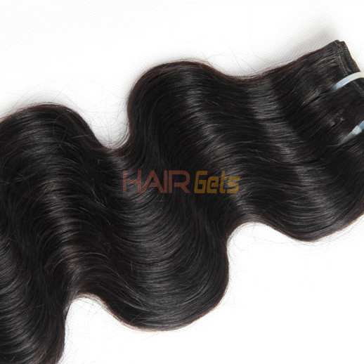 4pcs 7A Virgin Indian Hair Natural Black Body Wave 0