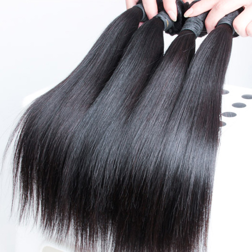 1 pcs 8A Virgin Malaysian Hair Weave Silky Straight Natural Black 1