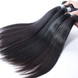 2 bundter 8A Virgin Peruvian Hair Silkeagtig Straight Weave Natural Black 0 small