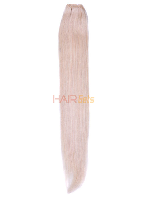 Bleach White Blonde(#613) Silky Straight Remy Hair Weft 0