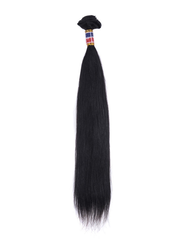 7A Virgin Thailand Silky Straight Hair Weave Natural Black 0