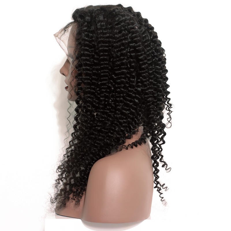 Human Hair Wig, Curly 360 Lace Frontal Wigs Soft Like Silk, 10-30 inch 0