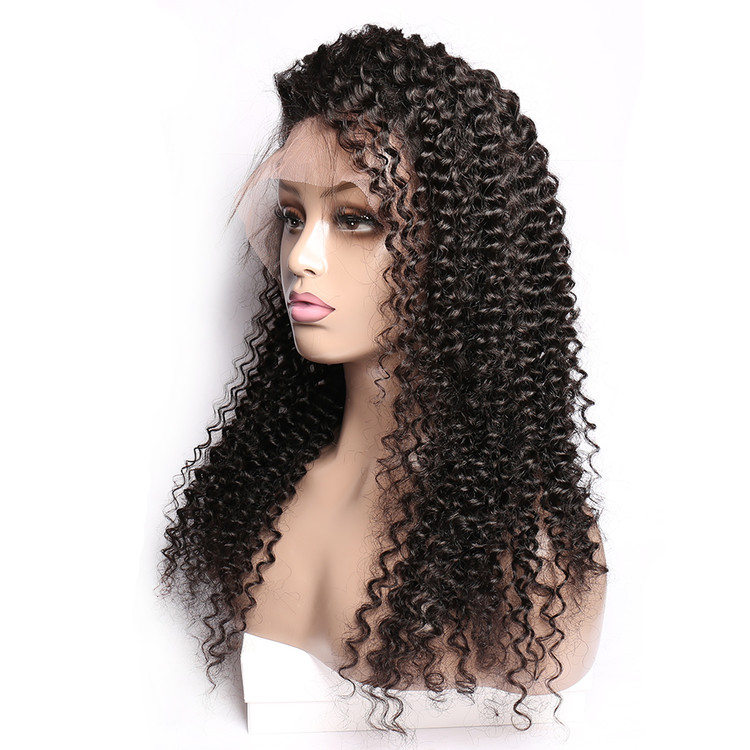 Loose Curly 360 Lace Frontal Wigs, Human Hair Wigs With Discount 12-28 Inch 0