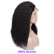 Kinky Curly 360 Lace Frontal Wig, 100% Virgin Hair Curly Wigs 8A For Women 2 small