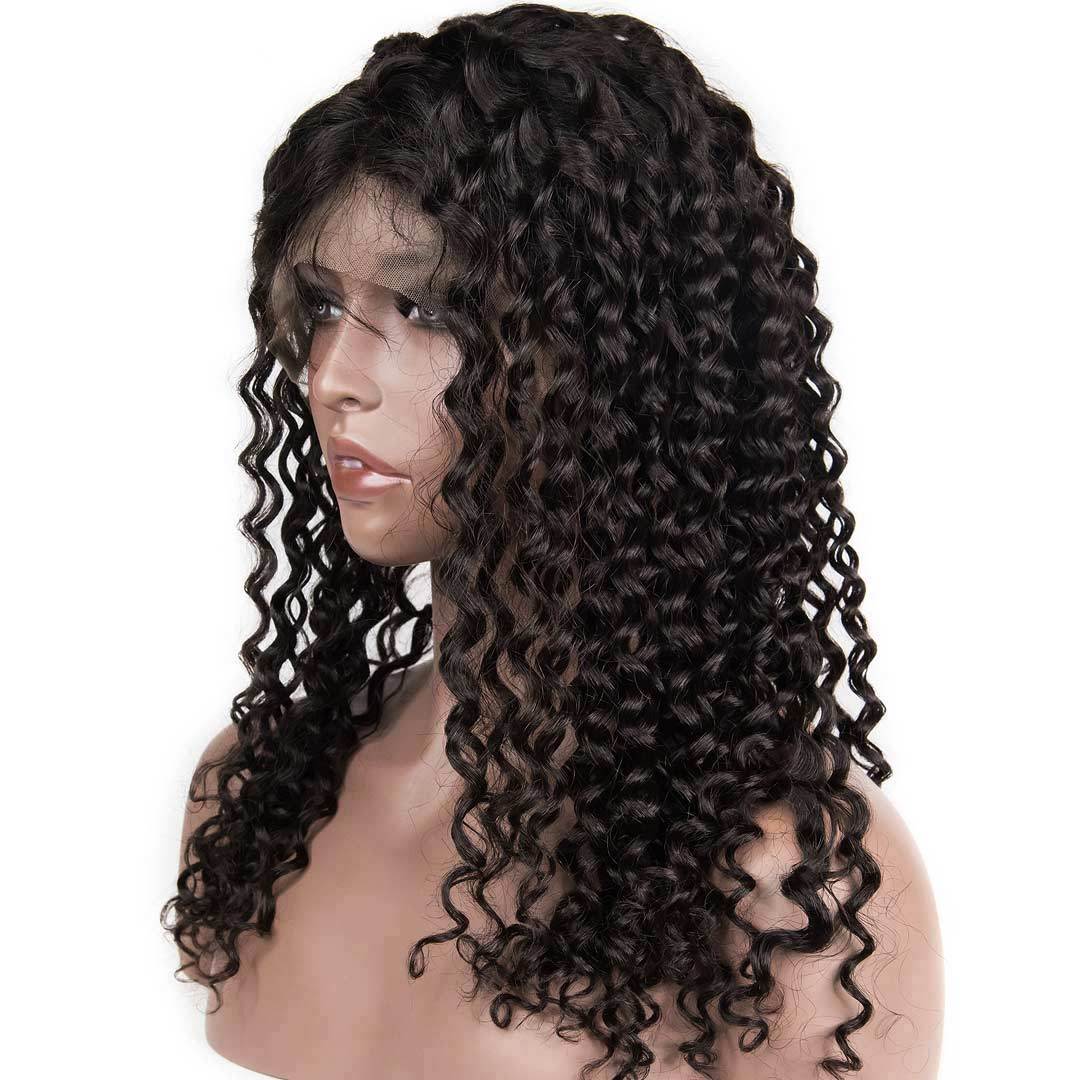 360 Lace Frontal Human Hair Water Wave Wigs, 10-30 Inch  Smooth & Shiny 0