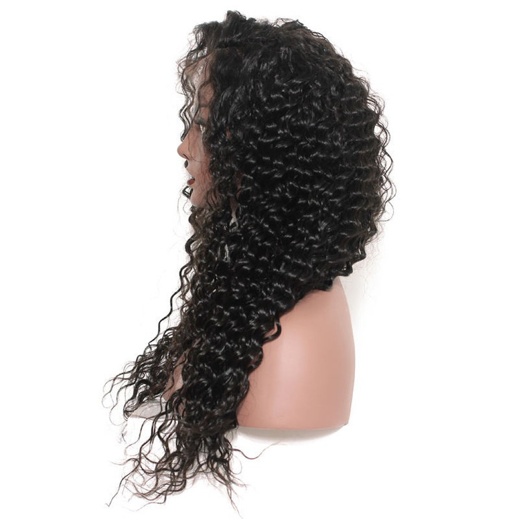 Loose Curly Full Lace Wigs, Human Hair Wigs With Discount 12-30 Inch 1