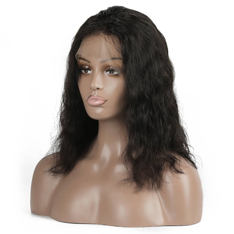 Short Lace Front Wavy Bob Wig, 8-30 inch Human Hair Wigs For Women 0