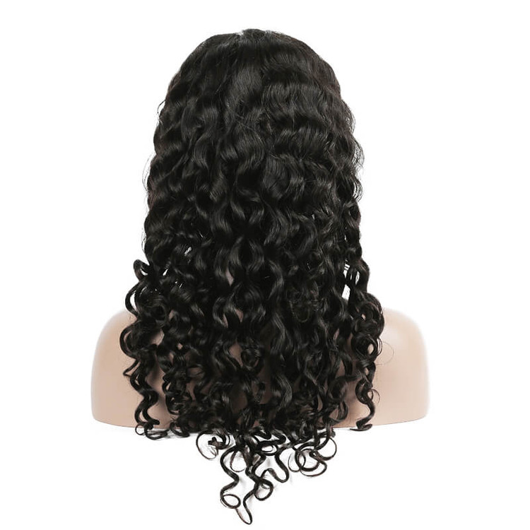 Lace Front Human Hair Water Wave Wigs, 10-30 Inch  Smooth & Shiny 2