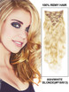Ash/White Blonde(#P18-613) Ultimate Body Wave Clip In Remy Hair Extensions 9 Pieces