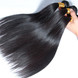 3 snopi naravnih črnih 8A svilenih ravnih deviških brazilskih las