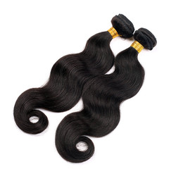 2 τεμ. Body Wave 8A Natural Black Brazilian Virgin Hair Bundles