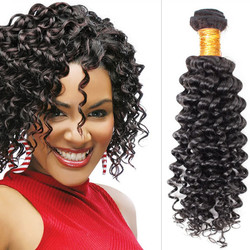 Virgin Brazilian Deep Wave Hair Bundles Natural Black 1 szt.