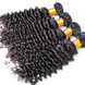 4 Bundle Deep Wave 8A Brazilian Virgin Hair Weave Natural Black