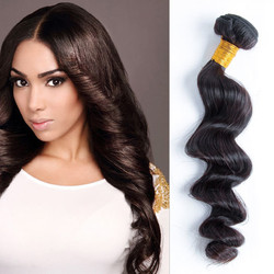 Virgin Brazilian Loose Wave Hair Bundles Natural Black 1ks