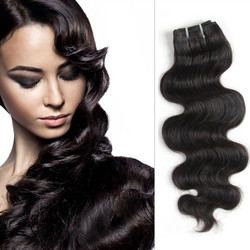 1 paquete 7A Virgin Indian Hair Body Wave Natural Black
