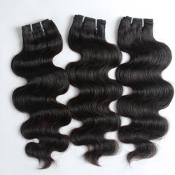3 peças 7A cabelo virgem indiano tecido onda corporal preto natural