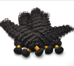 7A Malaysian Virgin Hair Weave Water Wave Natural Black