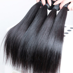 4 kosi 8A Silky Straight malezijski deviški lasje Weave Natural Black