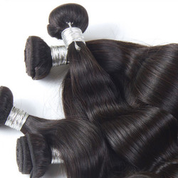 3 chiếc 8A Sợi tóc trinh nữ Peru Sóng đen tự nhiên