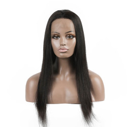 Długie proste koronkowe peruki, 100% peruka z ludzkich włosów 10-30 cali